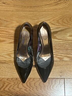 Ted Baker Black Patent Pointed-Toe Pumps